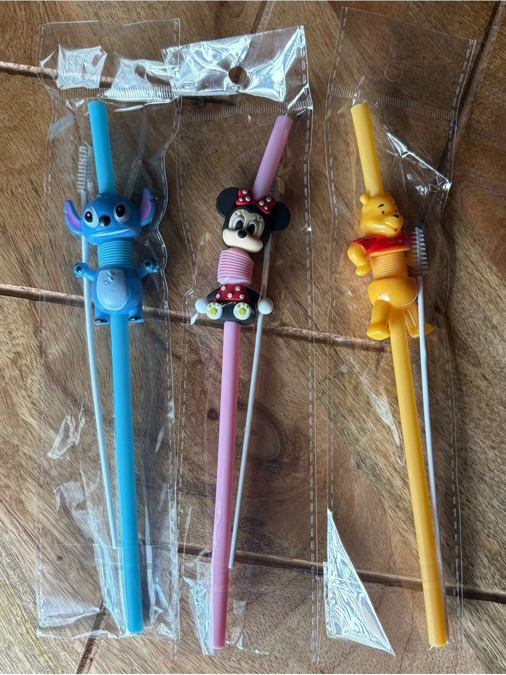 Character Reusable Straw Set of 3